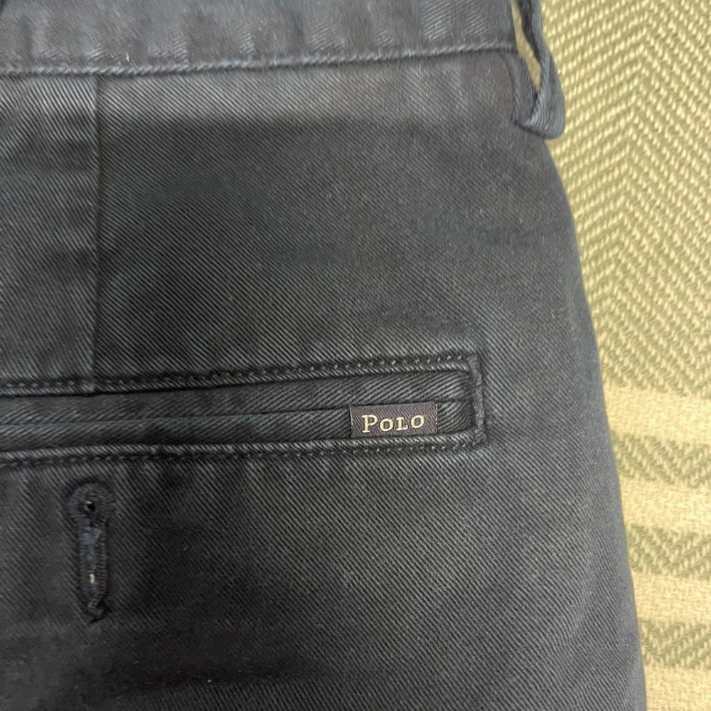 Ralph Lauren Dark Blue Classic 9” Pleated Front Shorts Size 36 - Picture 5 of 5